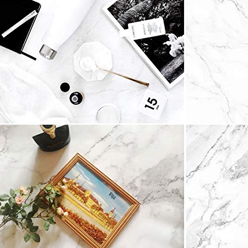 Selens 両面背景紙 バックペーパー ペーパーシート 写真撮影背景紙 木目 大理石 コンクリート 57x87cm ..