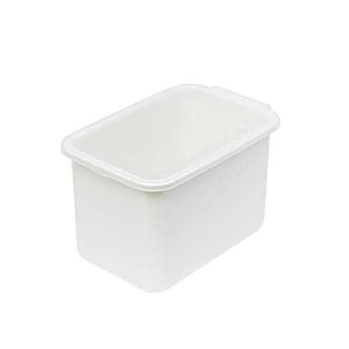 Belca 保存容器 ぬか漬け容器 容量7.5リットル 幅20×奥行30.3×高さ19.3cm ホワイト 透明フタ パッキン..