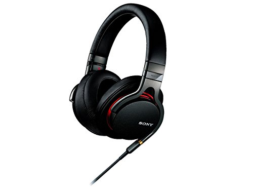 ソニー SONY ヘッドホン MDR-1A : ハイレゾ対応 密閉型 折りたたみ式 ケーブル着脱式/バランス接続対応 リモコン・マイク付き ブラック MDR-1A B