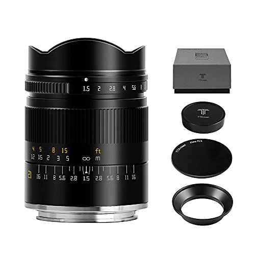 銘匠光学 21mm F1.5 カメラレンズ 全幅手動フォーカスレンズ ソニーカメラ A7 A7(A7M2) A7(A7M3) A7R A7R(A7RM2) A7R(A7RM3) A7R(A7M4) A7S A7S（A7SM2）A7S（A7SM3）A9 A7C用 (for Sony E, 黒)