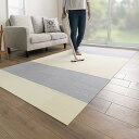 【日本製 撥水 消臭 洗える】サンコー ずれない タイルカーペット 25×25cm ライトグレー クリーム セット 50枚組 おくだけ吸着 タイルマット ジョイントマット KV-67
