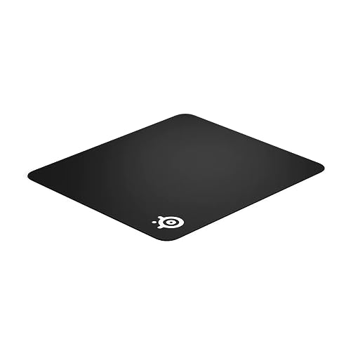 SteelSeries ゲーミングマウスパッド 大型 ノンスリップラバーベース ブラック 45cm×40cm×0.2cm QcK + 63003