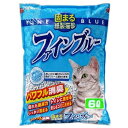 常陸化工 固まる紙製猫砂 ファインブルー スモール (ケース販売) 6L×7袋