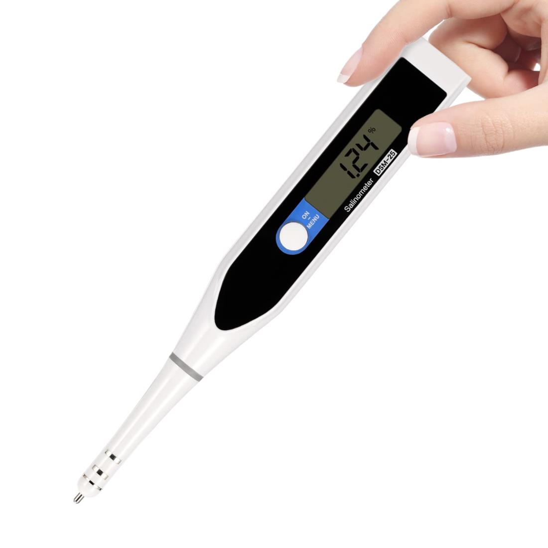 Huanyu 塩分濃度計 計測単位0.01% デジタル塩分計 塩分計 高精度電子塩分計 0.01%~26% 測定可能温度0-9..