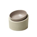 ideaco (イデアコ) ペットボウル 餌 入れ スタンド 傾斜 付き 犬 猫 食器 140ml Pet Feeder Food / Low stone sa...