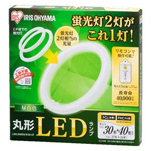 アイリスオーヤマ 丸形LEDランプ LDCL3040SS/N/29-CP