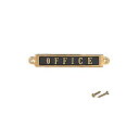 ダルトン(Dulton) プレート ブラスサイン オフィス 高さ23×幅145×奥行4mm BRASS SIGN "OFFICE" GS559-326OF