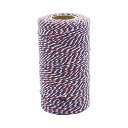 ダルトン(Dulton) 巻糸 ツイステッド ストリング ホワイト/ブルー/レッド 高さ105×幅55mm TWISTED STRING WHITE/BLUE/RED GS555-266L