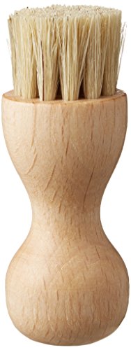 [M.モゥブレィ] シューケア 手を汚さないクリーム塗布用ブラシ ペネトレィトブラシ 豚毛(白)-1 1個