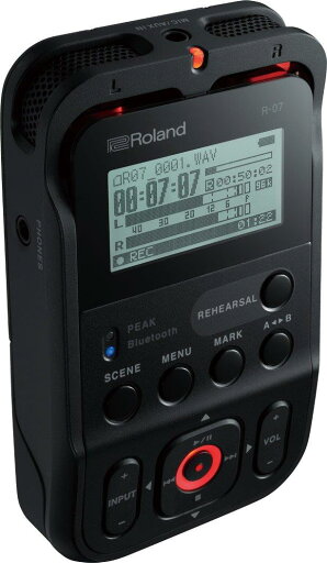 ローランド リニアPCMレコーダー(ブラック)外部SDカードスロット搭載Roland R-07-BK ローランド リニアPCMレコーダー(ブラック)外部SDカードスロット搭載Roland R-07-BK