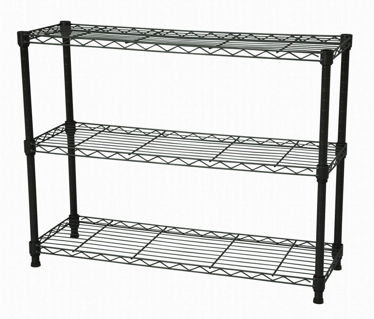 エイアイテック(AITECH)メタルラック本体 ブラウン 75x25x61.8cm 19φスチールラックセット NS-7525BR