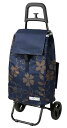 cocoro コ・コロ レップ(Rep) Cocoro(コ・コロ) ショッピングカート フラワー カートセット ネイビー 40L 荷物フック 花柄 折り畳み式 ポケット収納 保冷 保温 エコバッグ 買い物 おしゃれ 可愛い シンプル 便利 コンパクト 軽量 キャンプ 運動会 花見 544914