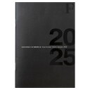 キョクトウ 手帳 2025年 2024年10月始まり FOBCOOP A5 マンスリー 黒 PBF48K25