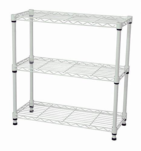 エイアイテック(AITECH)メタルラック本体 ホワイト 60x25x61.8cm 19φスチールラックセット NS-6025WH