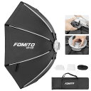 FOMITO ソフトボックス 折りたたみ イージーソフトボックス スピーディーセットアップ 撮影用ソフトボックス ハニカムグリッド Bowensマウント付き (...