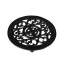 ダルトン(Dulton) 鍋敷き ラウンド トリベット アンティークブラック 高さ15×幅150×奥行150mm ROUND TRIVET ANTIQUE BLACK S315-113ABK