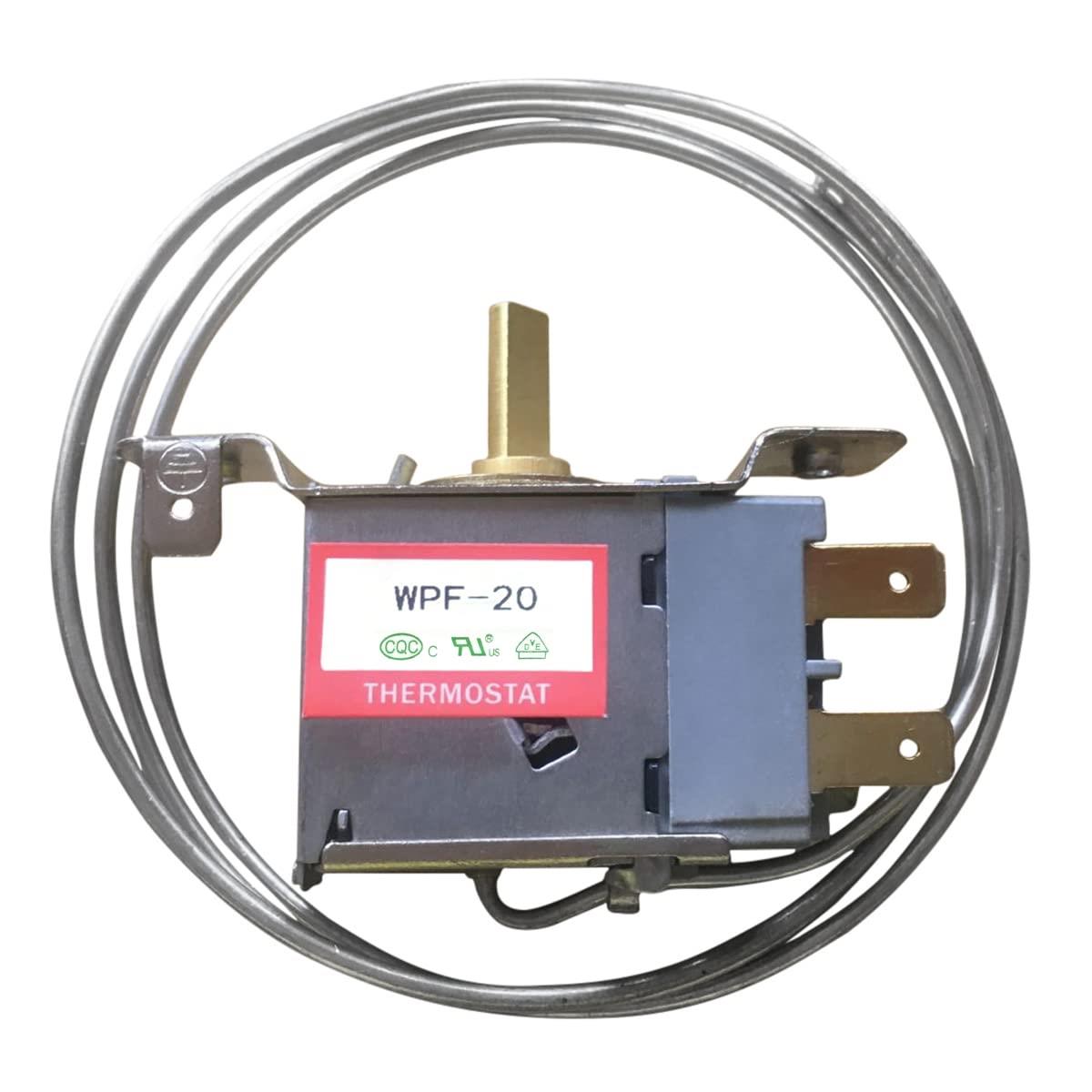 Shyly 冷蔵庫 サーモスタット フリーザー 冷凍 温度 コントローラ ユニバーサル WPF-20 2ピン