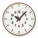 レムノス 掛け時計 アナログ 知育時計 天然色木地 茶 fun pun clock ふんぷんくろっく YD14-08 L BW Lemnos