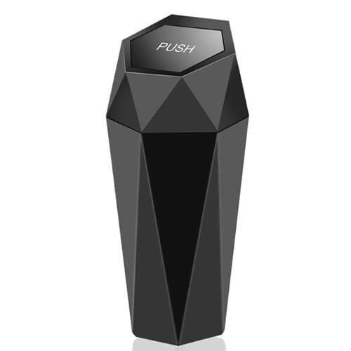 Remarks Japan 車 ゴミ箱 おしゃれ ボトル型 ふた付き スリム ドリンクホルダー ごみ箱 車内 車載 シンプル 便利 ブラック