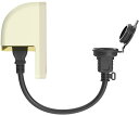 キモチ(Kimoc) 延長コード 30cm 防雨型 短い ブラック 電源プラグ変換コード 屋外用 電源増設 防雨型コンセント 連結可 防雨型コンセント 0.3m ジョイント 屋外コンセント 住宅変換コード 柔軟性 pse認定済み 7A 125V 875W