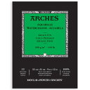 Arches アルシュ 水彩紙 パッド 300g 細目23X31cm 12枚 (1795092) ナチュラルホワイト