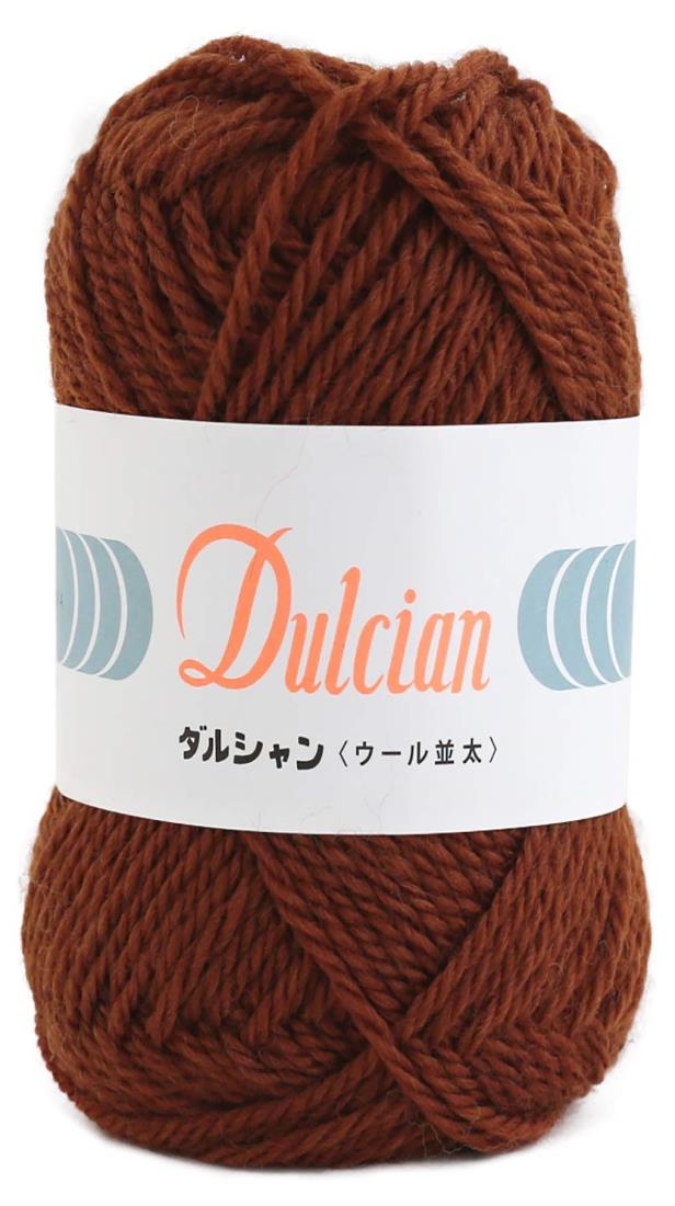 DARUMA ダルシャン ウール 並太 毛糸 並太 Col.103 ブラウン 系 40g 約75m 5800