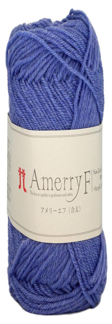 ハマナカ 毛糸 アメリーエフ合太 中太 col.513 水色 系 30g 約130m 2458