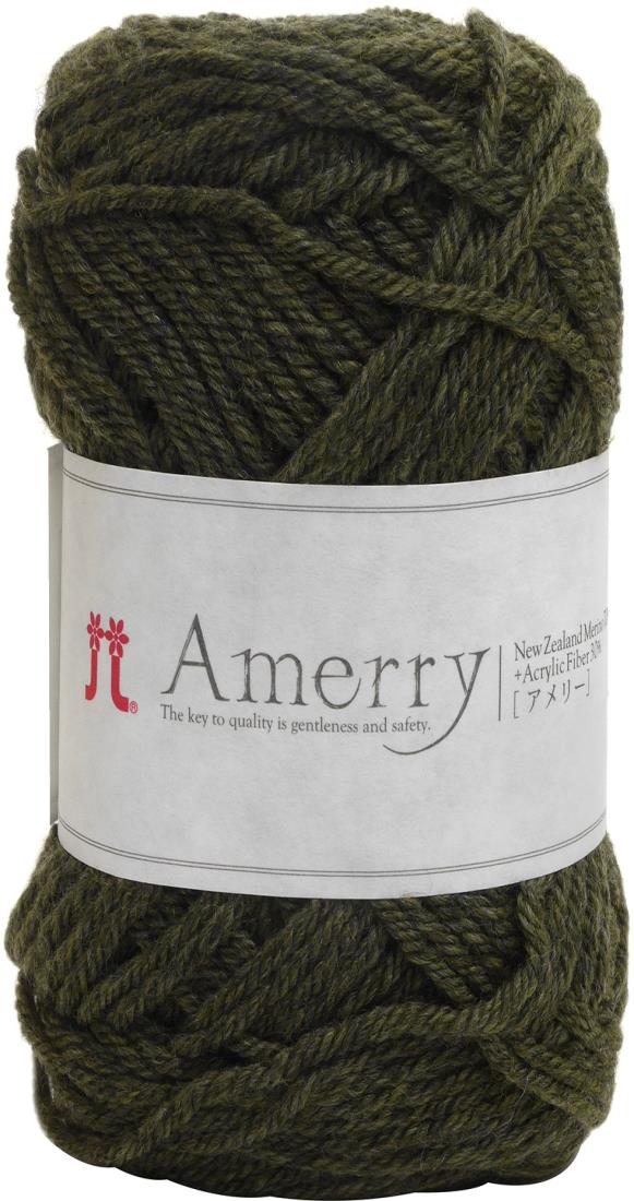 ハマナカ アメリー 毛糸 並太 Col.38 グリーン 系 40g 約110m 2261