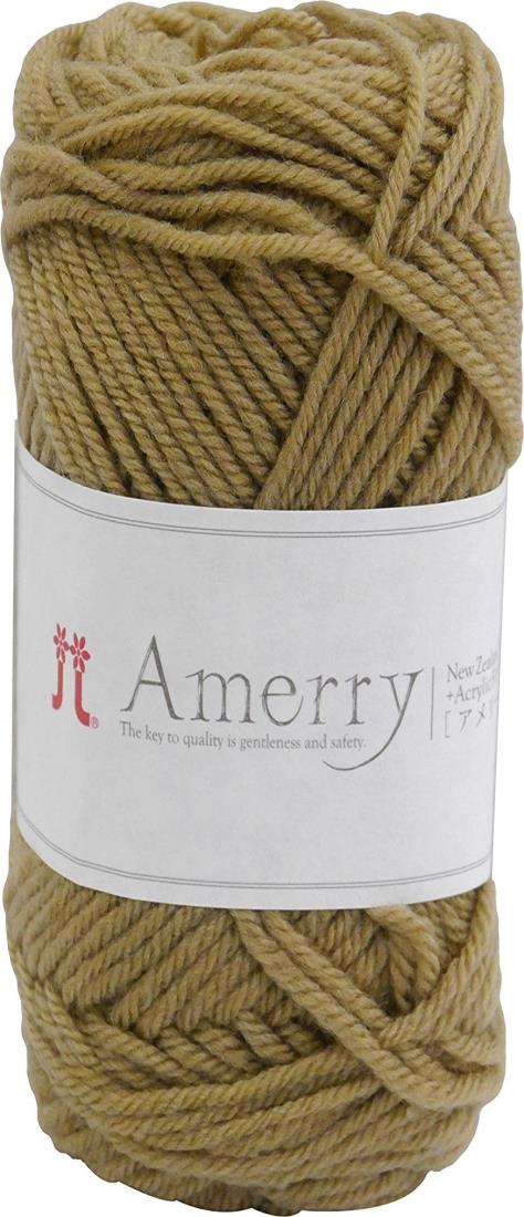 ハマナカ アメリー 毛糸 並太 Col.8 ベージュ 系 40g 約110m 2261