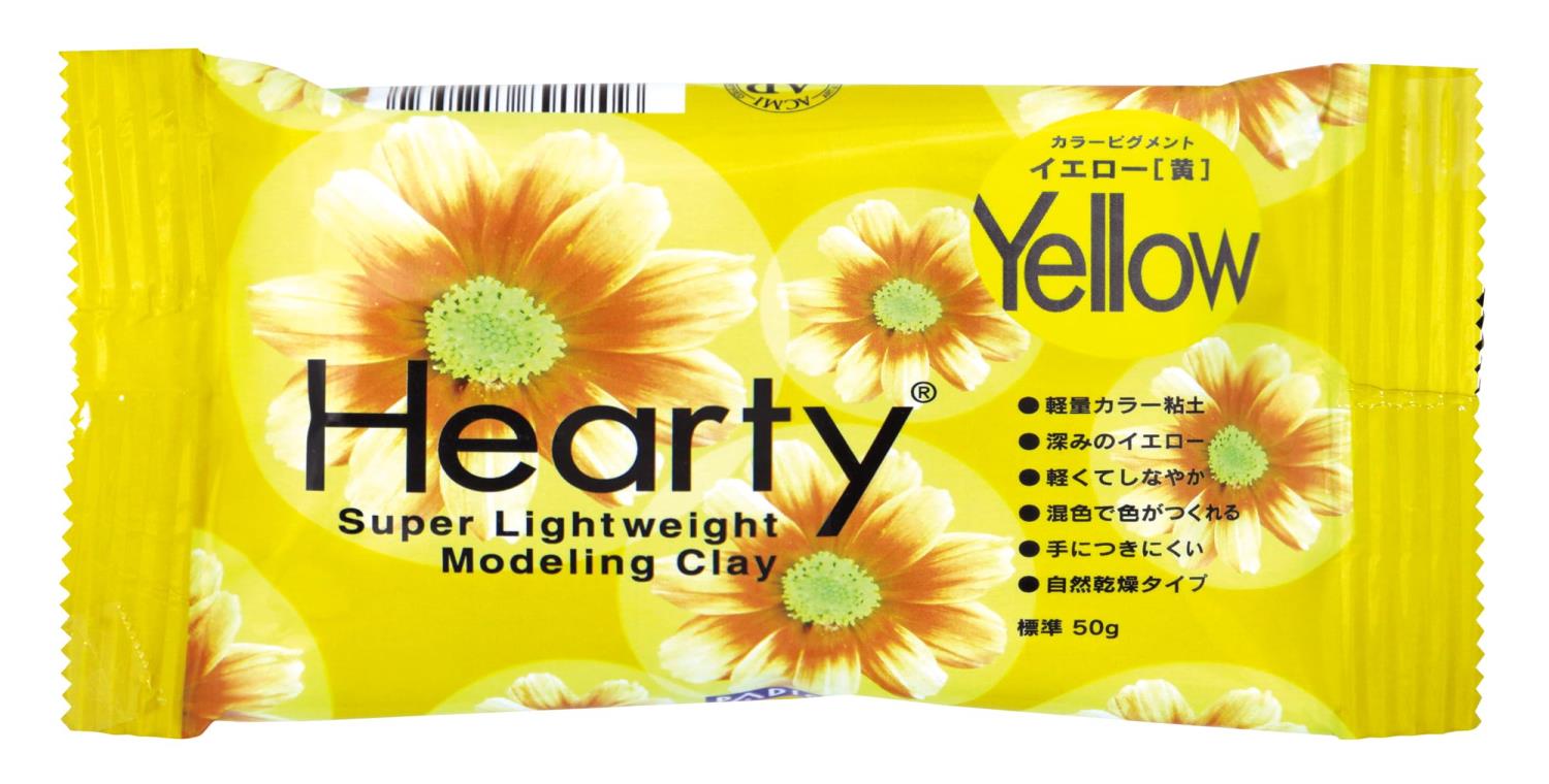 パジコ 軽量粘土 ハーティクレイ イエロー 50g 301253 日本製