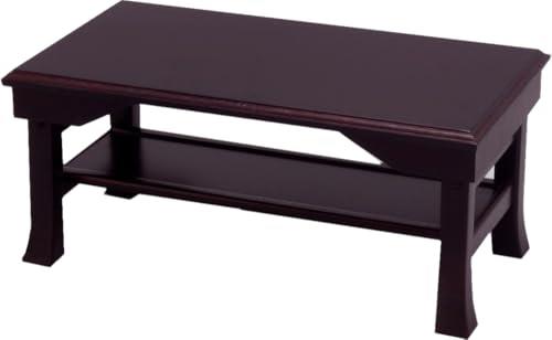 オスマック(OSMAC) 経机 文机 供物台 供養台 写経机 便利机 仏壇前 幅45×奥行25×高さ20cm 折りたたみ 天然木桐製 ブラウン SDX-450BR