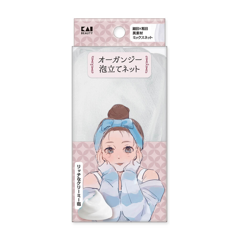 貝印公式オンラインストアの【最大15％OFFクーポン＋ポイント：ブラックフライデー】 貝印 オーガンジー泡立てネット（EMO） 新生活 一人暮らし お菓子作り 製菓道具｜アングル2