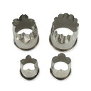 【最大15%OFFクーポン+ポイント:ブラックフライデー】 貝印 ステンレス野菜抜き型 花 4個組 新生活 一人暮らし