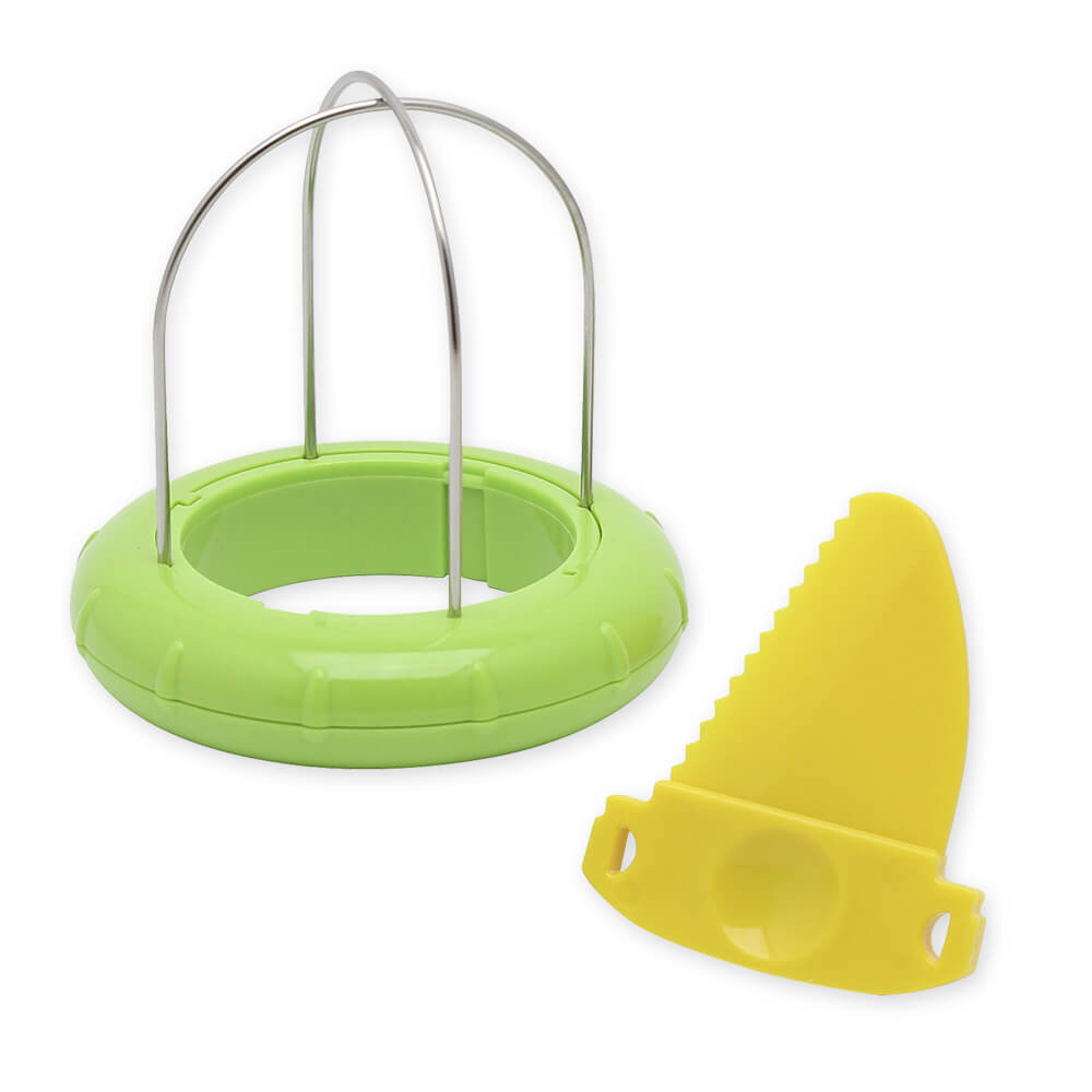 【最大15%OFFクーポン+ポイント:ブラックフライデー】 貝印 キウイカッター | 緑 グリーン カッター キウイ カット コンパクト リンゴ カッター 分割...