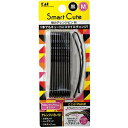ヘアピン 黒 強力アレンジピンM アメピン ブラック 10本セット ( 約70mmのミディアムサイズ ) 貝印 カーブタイプ カーブ型 太めのピンでしっかり止ま...
