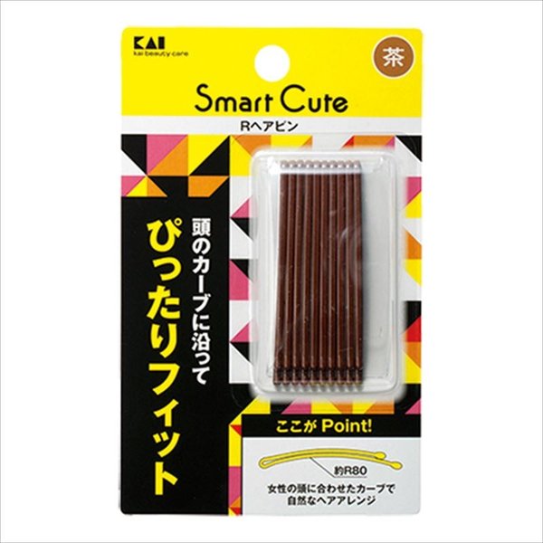 【メール便】[M便 1/1] Smart Cute Rヘアピン茶 HC3333 ギフト 贈り物 プレ ...