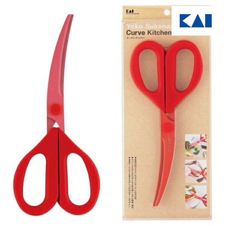【ポイント10倍＆クーポン配布中】送料無料 貝印 カーブキッチンバサミ 料理家の逸品 DH2501 キッチンばさみ ステンレス キッチンはさみ キッチンハサミ 鋏 キッチン鋏 はさみ おしゃれ hasami 料理 キッチン雑貨 ギフト プレゼント 母の日 2022