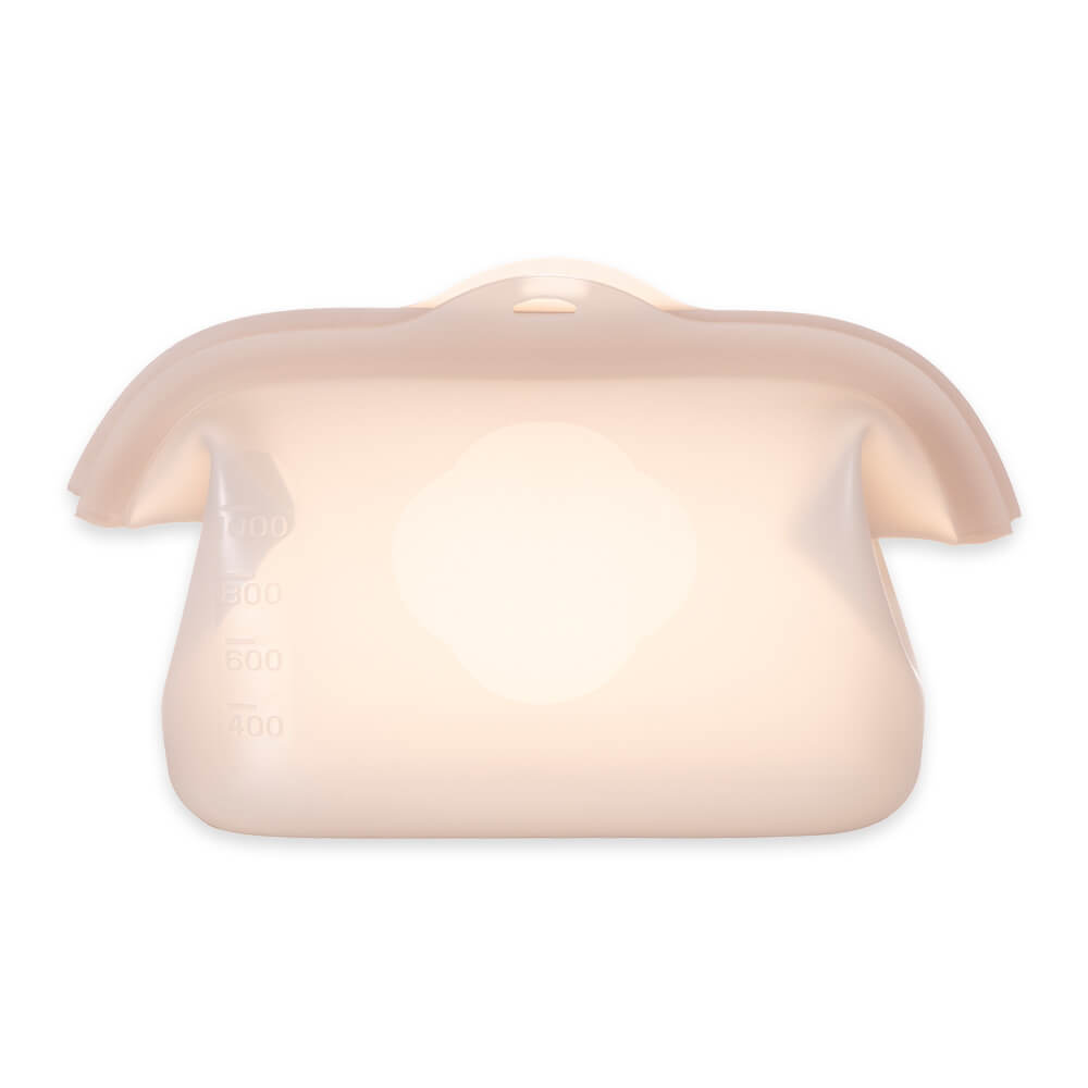 Rakuten - 【10％OFFクーポン＋ポイント：スーパーSALE】 貝印 しっかり口が開くマルチシリコーンバッグ 1000ml ベージュグレー