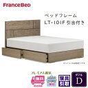 フランスベッド フレーム LT-101F 引き出し付き【開梱組立設置無料】ダブル 抗菌 ベッドフレーム