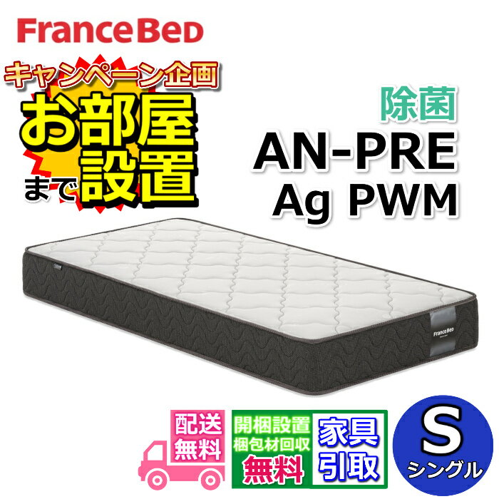 FranceBed AGシングルマットレス フランスベッド（FRANCEBED） マットレス TW-106AgPWα-MON 正規品