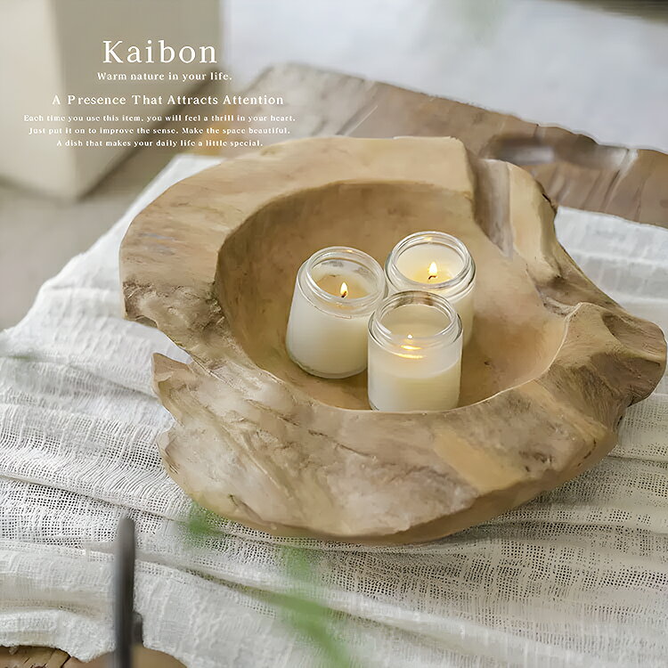 プレート 天然木風 ナチュラルトレー ミックス素材 デコレーショントレー キャンドルホルダー アクセサ..