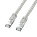 【代引不可】サンワサプライ PoE CAT6LANケーブル(3m・ライトグレー) KB-T6POE-03(2)