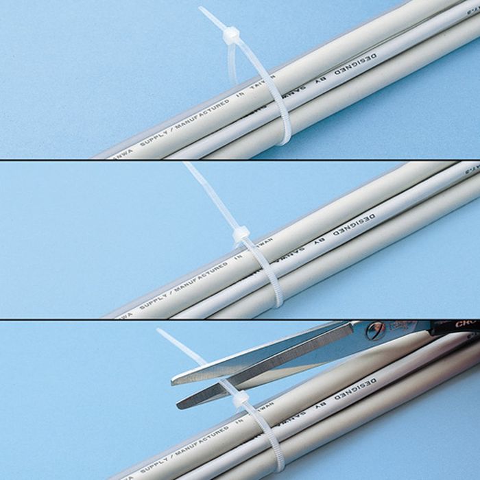 補聴器専門店　快聴生活の簡単結束 長期間の使用でも緩みにくい ケーブルタイ（長さ280mm・10本入り） サンワサプライ CA-604N｜アングル2