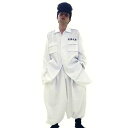 特攻服ジャケット 天下無敵 白 Mens ヤンキー コスプレ 仮装 コスチューム 宴会 パーティ イベント クリアストーン 4560320821793(3)