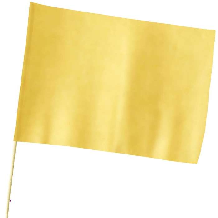 サテン特大旗（ゴールド）フラッグ 運動会 体育祭 スポーツ クラス チーム 応援 観戦 アーテック 14422