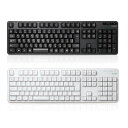 【代引不可】キーボード 無線キーボード ワイヤレス フルキーボード メンブレン式 テンキー有 ブラック ホワイト エレコム TK-FDM106T(2)