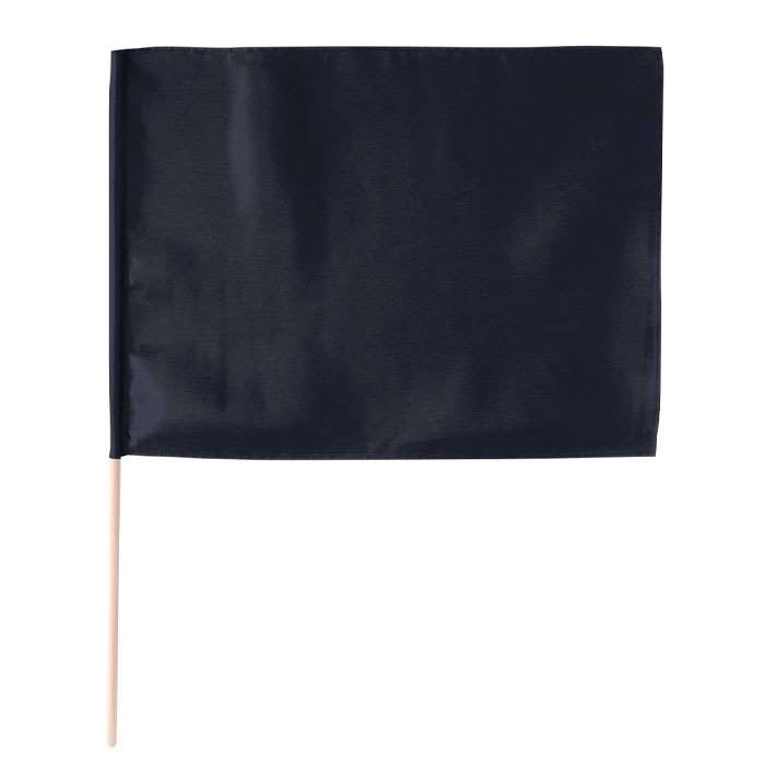 サテン大旗 メタリックブラック 59×44cm 旗 12mm棒 フラッグ フラグ 運動会 体育祭 スポーツ 応援 イベント チーム 部活 クラス クラブ 学級 無地 アーテック 14581