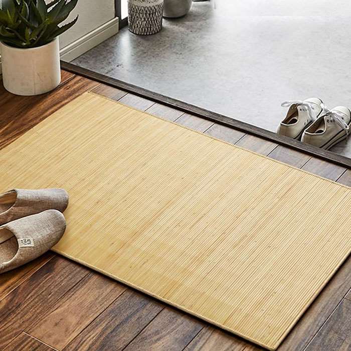 【代引不可】籐 マット むしろ 約60×90cm 玄関マット 自然素材 ひんやり インドネシア産 IKEHIKO 5201960