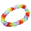 フラワーレイ レインボー 花輪 フラワー レイ カラフル 装飾 ダンス 小道具 かわいい アーテック 14784