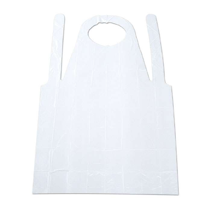 プラスチックエプロン 袖なし 透明タイプ 50枚入り 使い捨てエプロン 汚れ防止 防汚 防水 防油 作業エプロン 介護 アーテック 52042